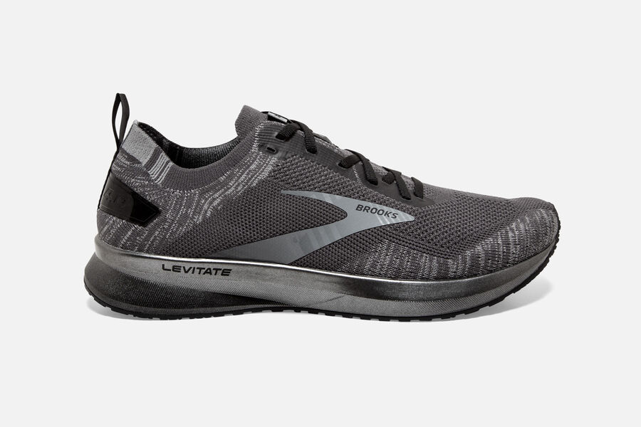 Brooks Levitate 4 Road Loopschoenen Heren - Zwart/Grijs - 148630FLG